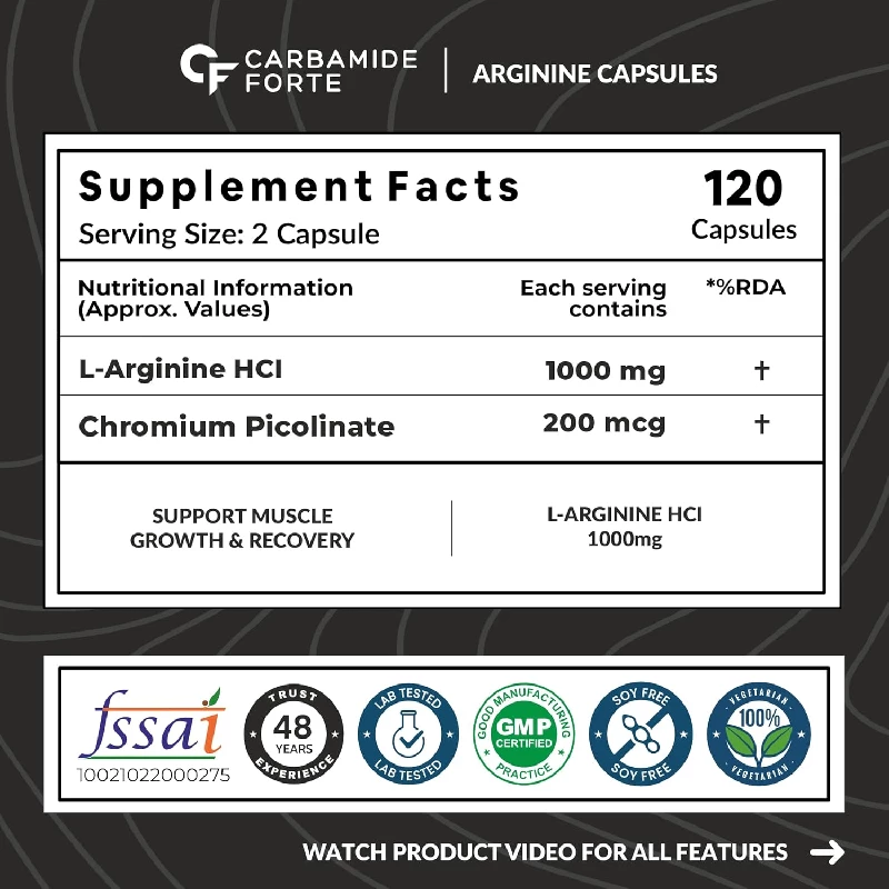 Carbamide Forte L Arginine 1000mg Supplement Per Serving, 360 g-2.webp